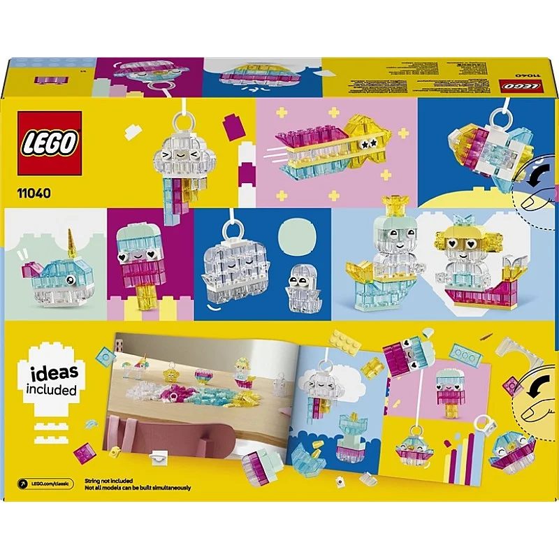 LEGO® Classic Magical Transparent Box 11040. 340 vnt. LEGO® Classic Magical Transparent Box 11040. 340 vnt.
