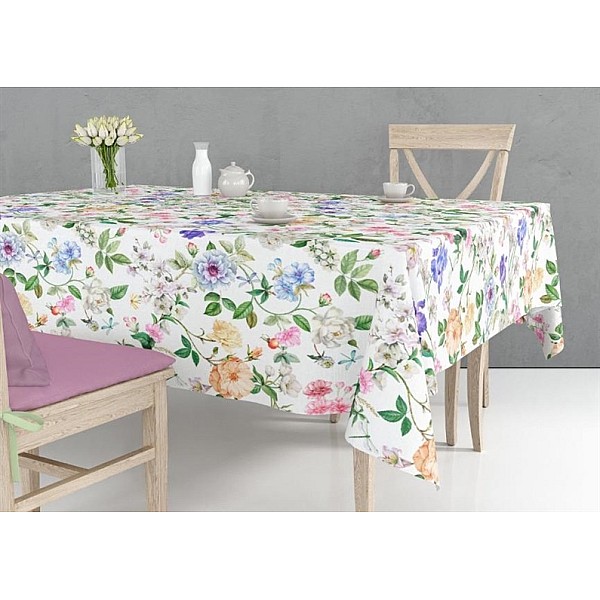 TABLECLOTH DJT-1049 FLOWERS2 140X300CM