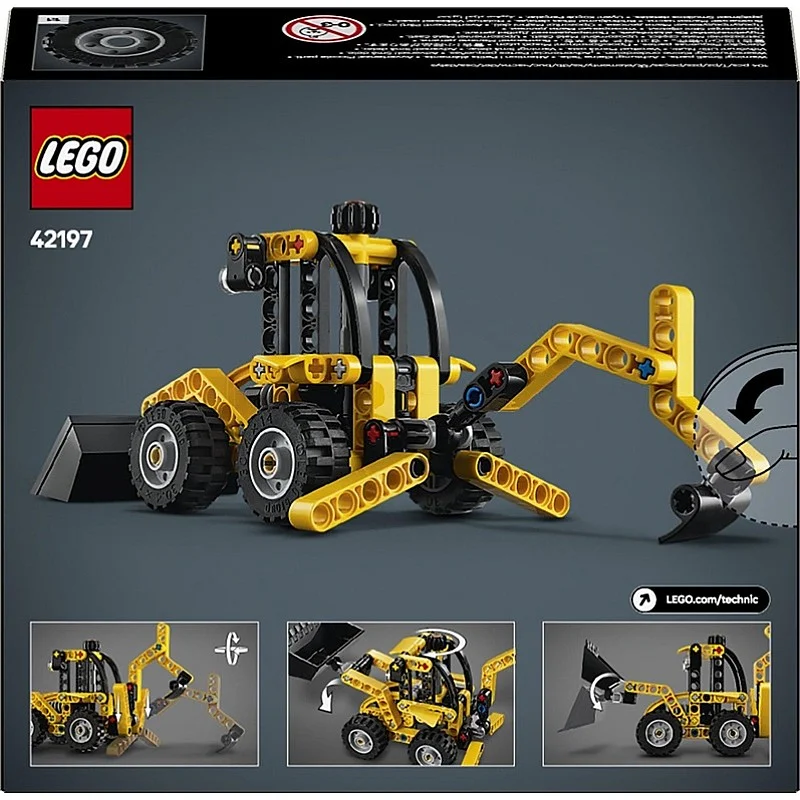 Konstruktorius LEGO® Technic Backhoe Loader 42197. 104 vnt. Konstruktorius LEGO® Technic Backhoe Loader 42197. 104 vnt.