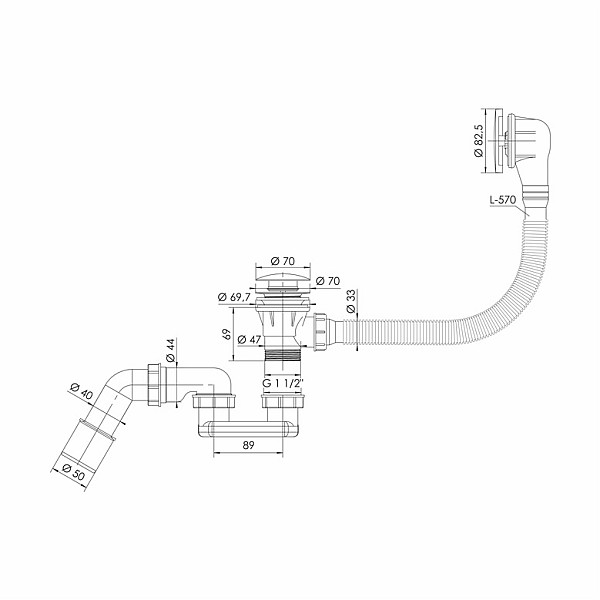 SIFONAS VONIAI 2455 CLICK-CLAC MAT JUOD