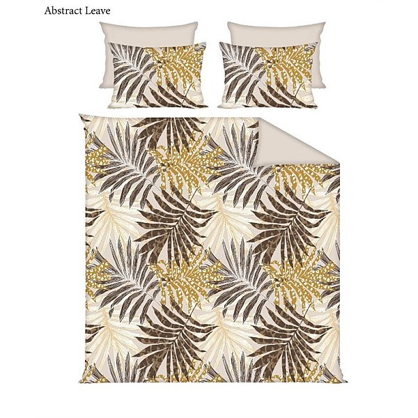 BED COV SET COT ABSTRACT LEAVE 200X220