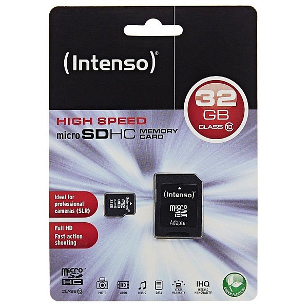 KORTELĖ ATMINTIES INTENSO MICRO SDHC 32 GB