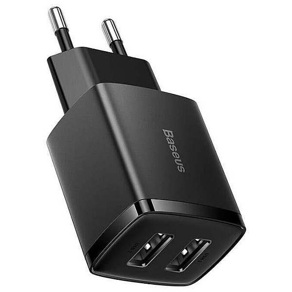 CHARGER BASEUS USB-AX2 10.5W BLACK