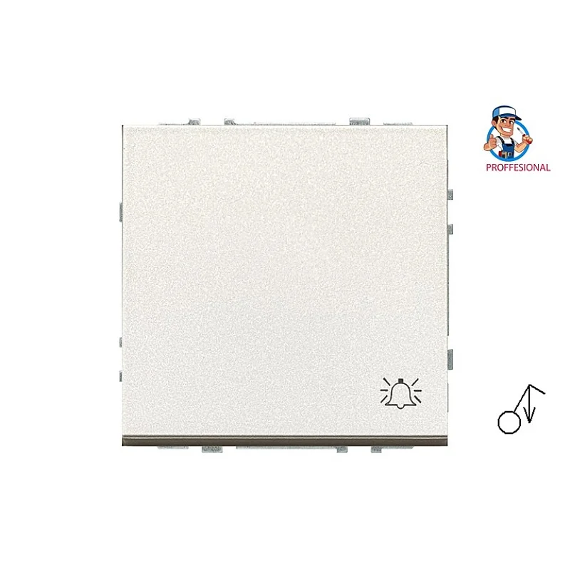 Skambučio mygtukas LIREGUS MODERN. šampano spalvos