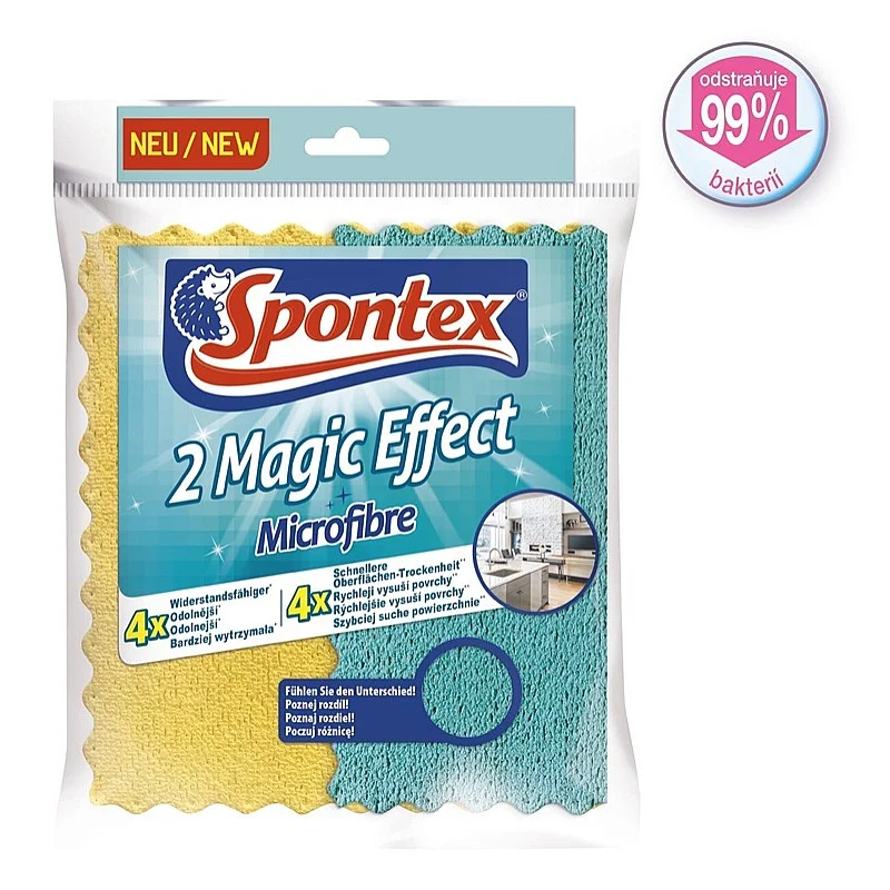 Šluostė mikropluošto Magic Effect 20.5x22cm. 2vnt Šluostė mikropluošto Magic Effect 20.5x22cm. 2vnt