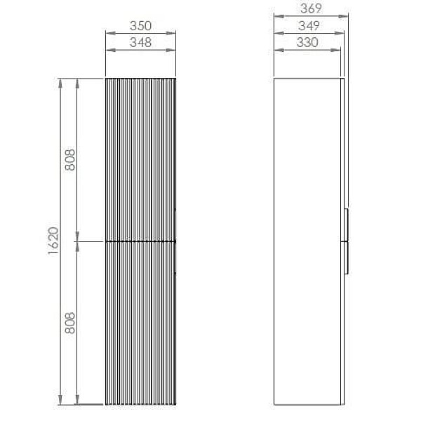 COLUMN DECO MASTERJERO 35 2D WHITE MATT