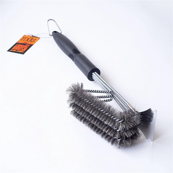 GRILL BRUSH WITH SCRAPER (44 CM)