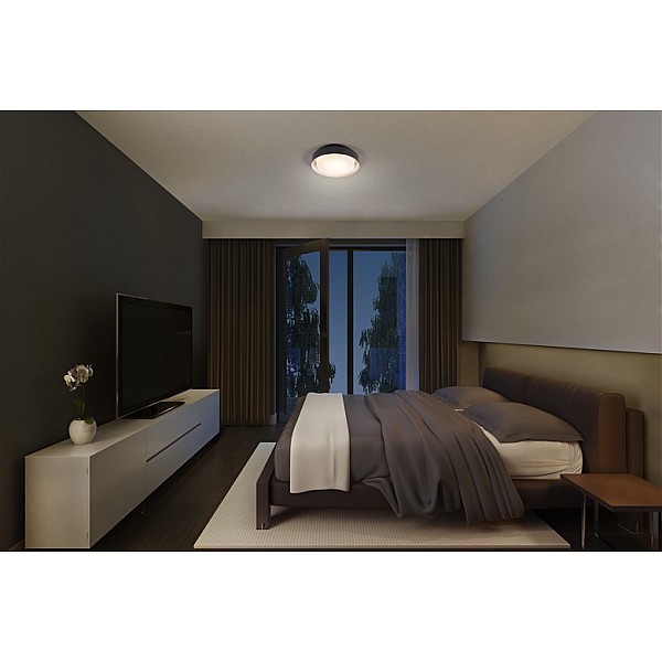 PLAFOND ORBIS MADRID 2XE27 BK