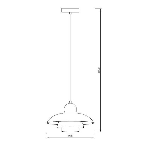 PENDANT LIGHT BILIS E27 BLACK