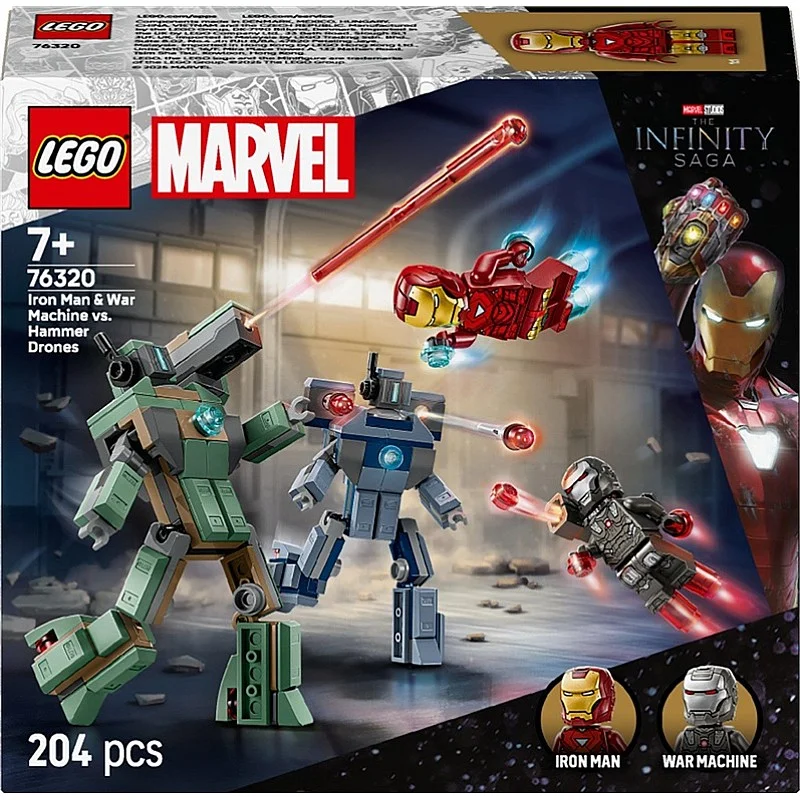 LEGO® Marvel Iron Man & War Machine vs. Hammer Drones 76320