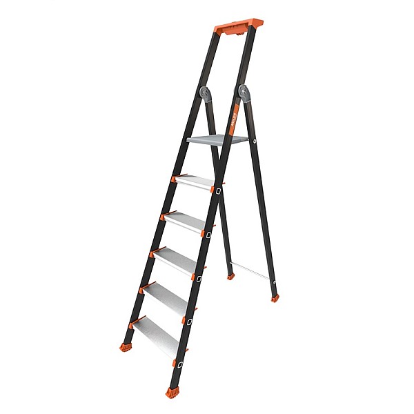 ALUMINUM LADDER KOLOS - 6 STEPS