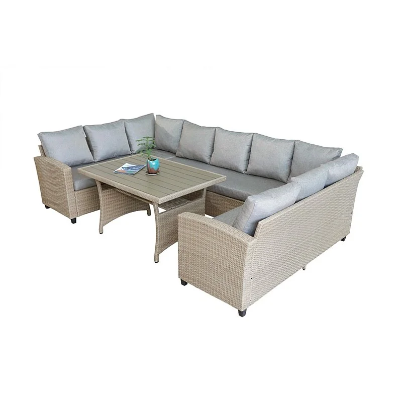 SET OF FURNITURE CORNER SOFA + TABLE