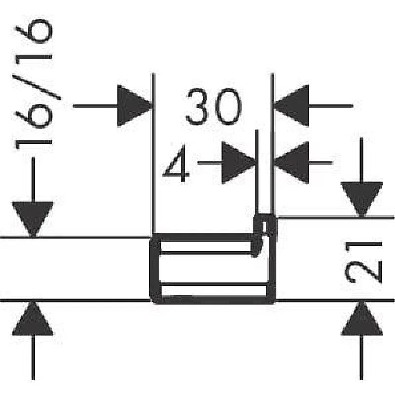 BATH HOOK ADDSTORIS Q HANSGROHE CHROME