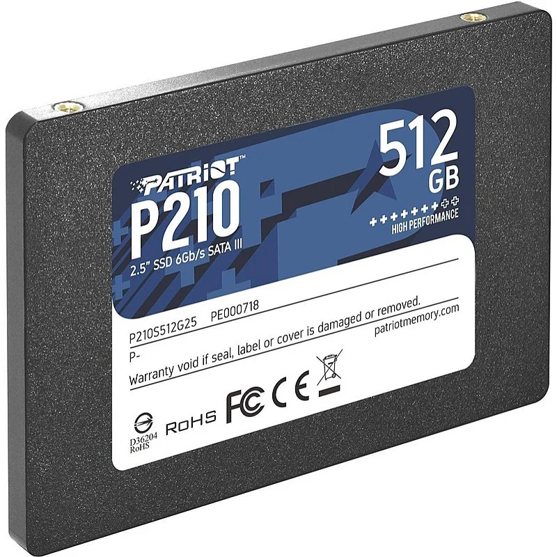 Cietais disks (SSD) Patriot Memory P210. 2.5". 512 GB Cietais disks (SSD) Patriot Memory P210. 2.5". 512 GB