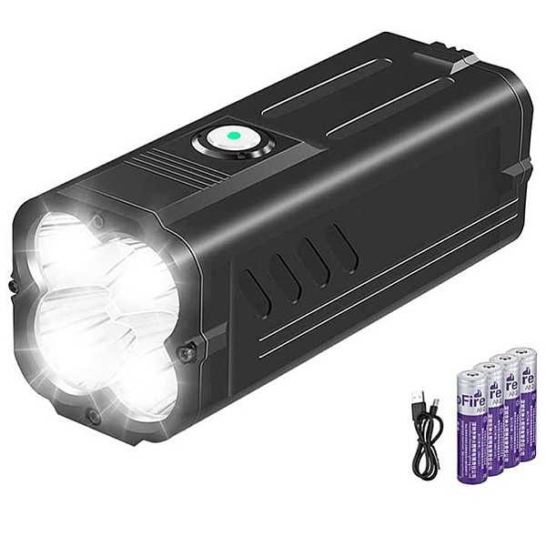 FLASHLIGHT RECH 6000LM4X18W4X18650IP44