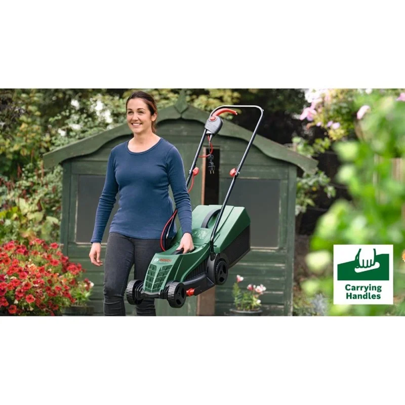 Elektriskais zāles pļāvējs Bosch Rotak 32. 1200 W Elektriskais zāles pļāvējs Bosch Rotak 32. 1200 W