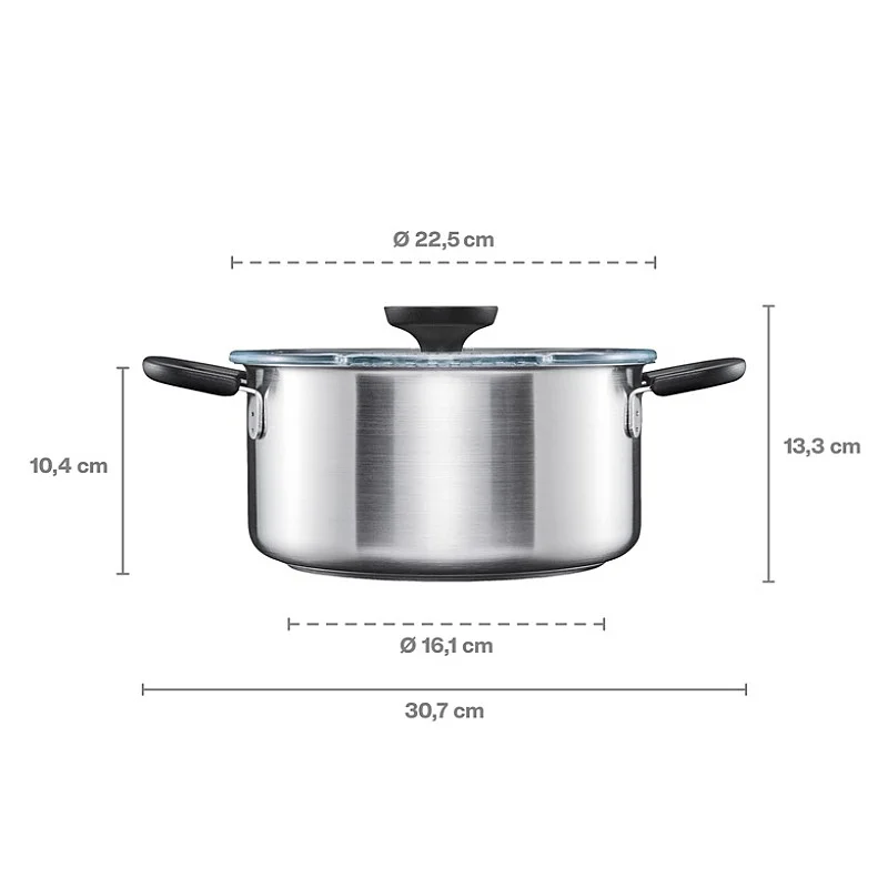 CASSEROLE FF 3L WITH LID 1072316