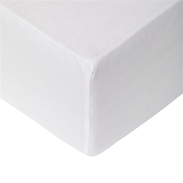 FITTED SHEET COTTON 180X200+25 WHITE