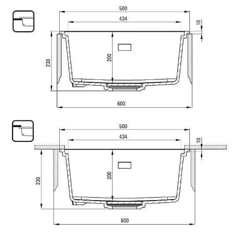SINK GRANITE ZKM_N10A BLACK