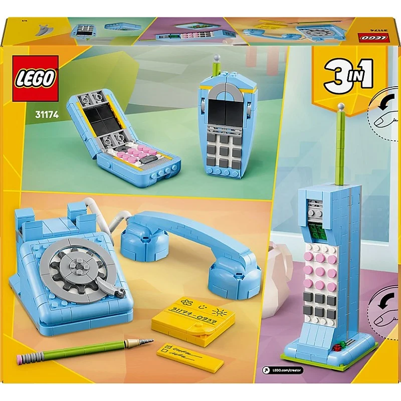 Konstruktorius LEGO® Creator 3in1 Retro Telephone 31174 Konstruktorius LEGO® Creator 3in1 Retro Telephone 31174