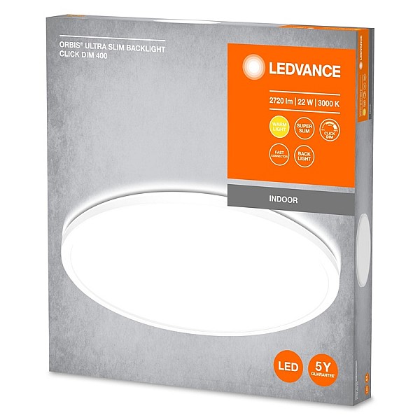 Lampa plafons Ledvance ORBIS ULTRA SLIM CLICKDIM. 22 W