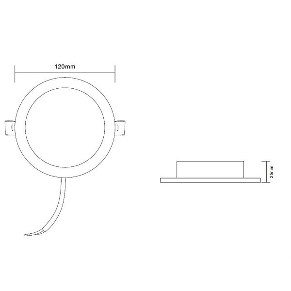 RECESSED LED LIGHT EPIRUS 6W ROUND