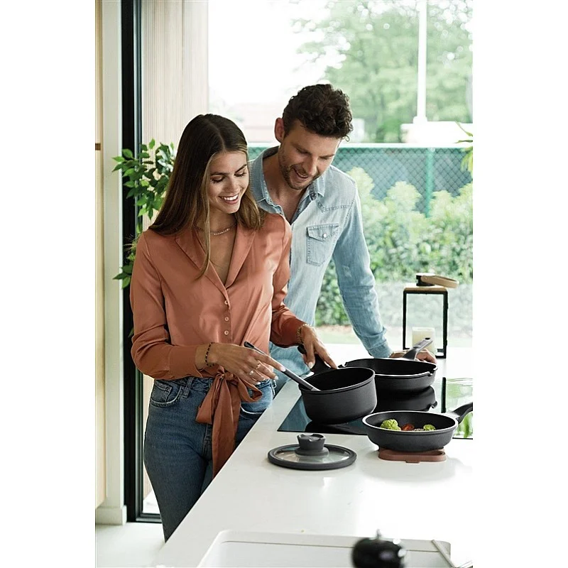 SAUCEPAN STONE+ ITH LID 18CM 2L