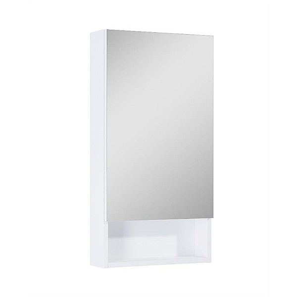 MIRROR CABINET 40 WITH SHELF WHITE