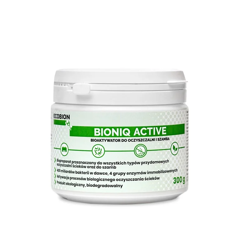 Biopreparāts tīrīšanas ierīcēm BioniQ Active granulas 0.3 kg