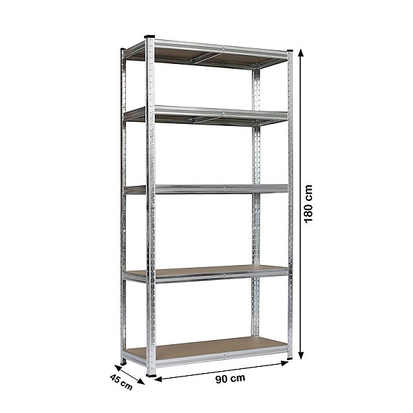 STORAGE SHELF 4IQ 45X90X180CM 265KG