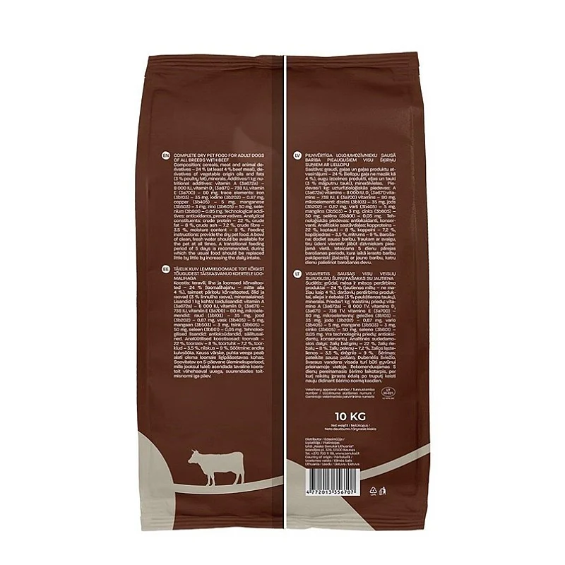 Sausā suņu barība Höppy. liellopa gaļa. 10 kg Sausā suņu barība Höppy. liellopa gaļa. 10 kg