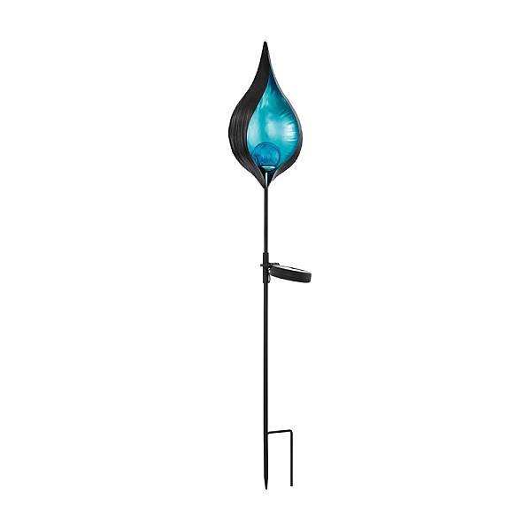 SOLAR LED LIGHT SPIKE 0.06W BLACK/BLUE