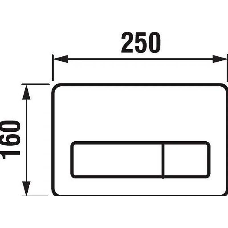 Ūdens nolaišanas poga Jika PL3 DUAL. melna Ūdens nolaišanas poga Jika PL3 DUAL. melna