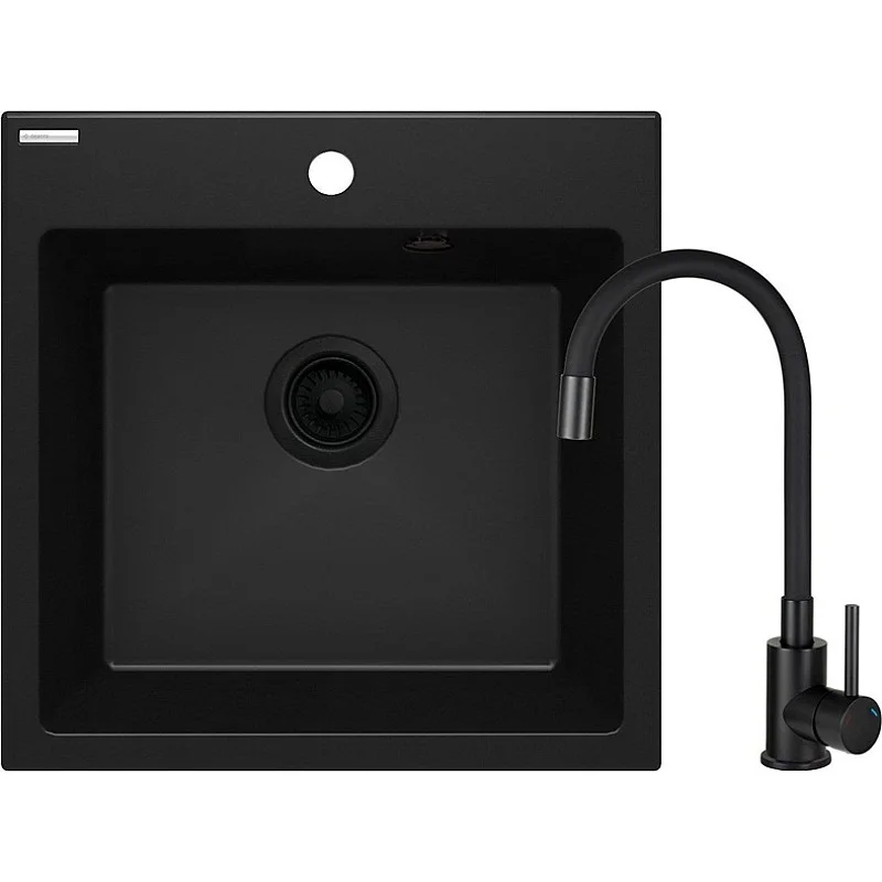 SINK GRANITE + MIXER ZQJNN103 BLACK