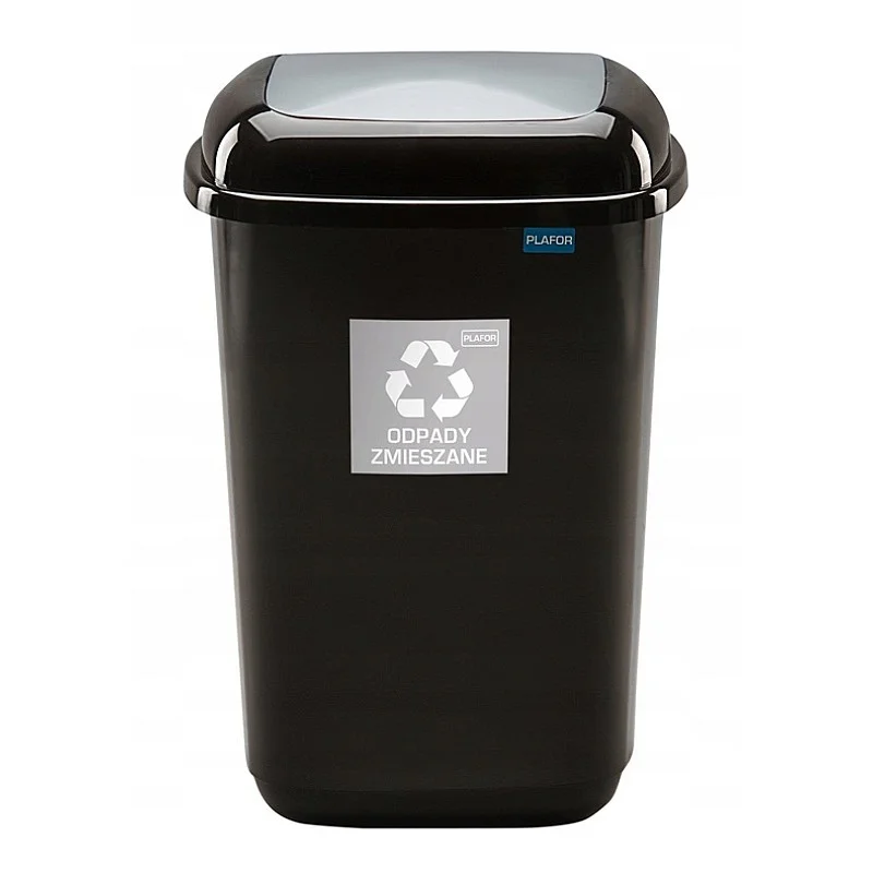 Atkritumu tvertne Plafor. melna/pelēka Atkritumu tvertne Plafor. melna/pelēka