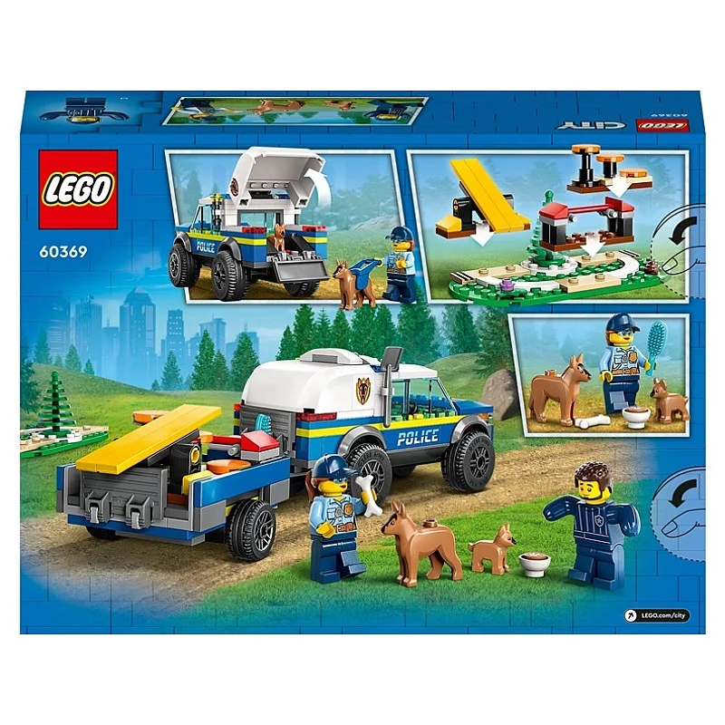Konstruktorius LEGO Mobili policijos šunų treniruotė 60369 Konstruktorius LEGO Mobili policijos šunų treniruotė 60369