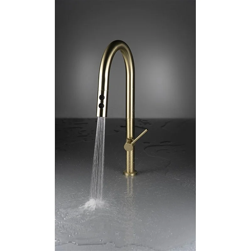 MIXER KITCHEN BQO R72M BRUSHED GOLD