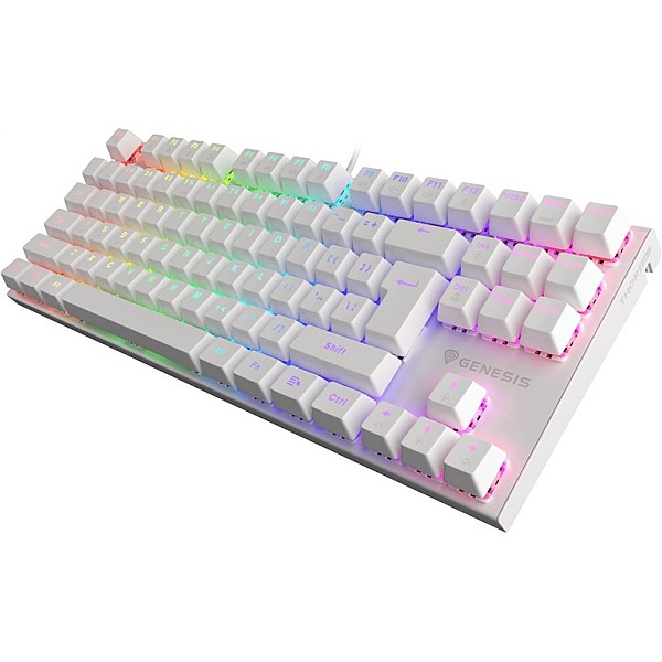 KEYBOARD GENESIS THOR 303 TKL WHT RGB