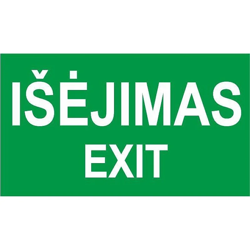 STICKER EXIT 100X180MM