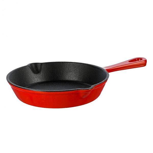 RED IRON CAST SKILLET 15.5 CM