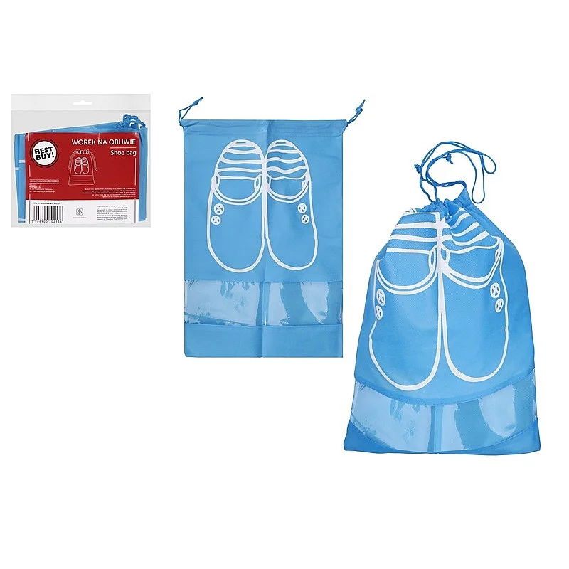 BAG FOR SHOES BLUE/WHITE