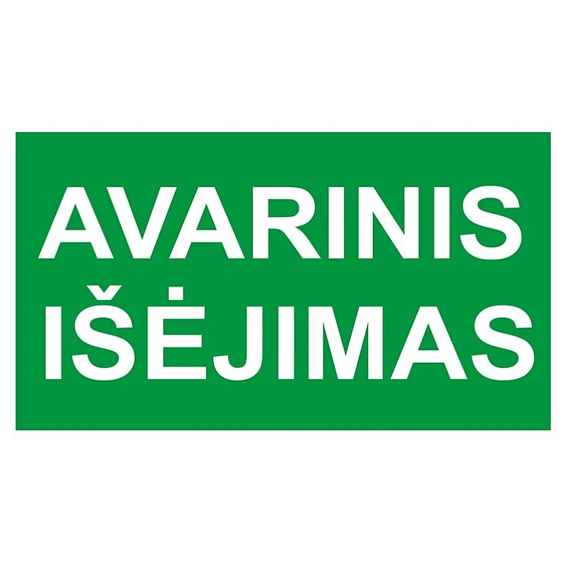 STICKER EMERGENCY EXIT 130X230MM