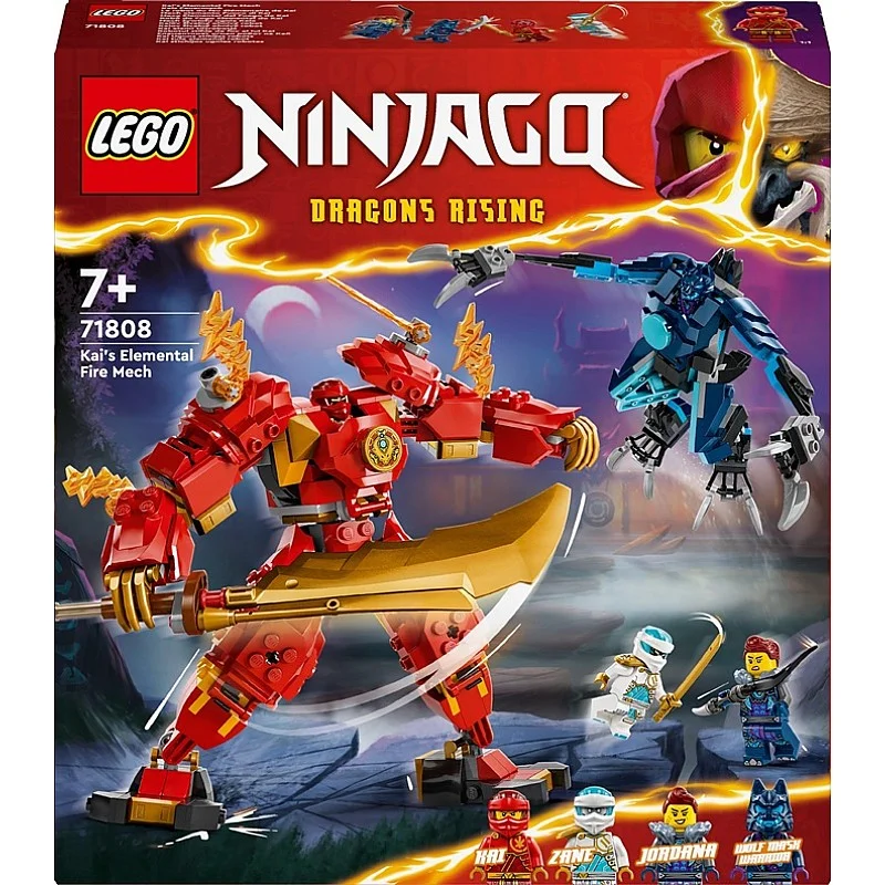 Konstruktorius Ninjago Kai stichijos ugnies robotas 71808