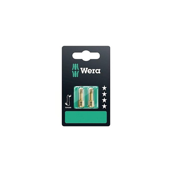 SCREWDRIVER BIT WERA TORSION 2PCS PZ2X25