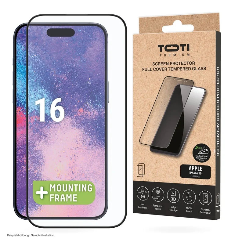 Ekrāna aizsargstikls Toti Premium iPhone 15/15 Pro/16 Ekrāna aizsargstikls Toti Premium iPhone 15/15 Pro/16
