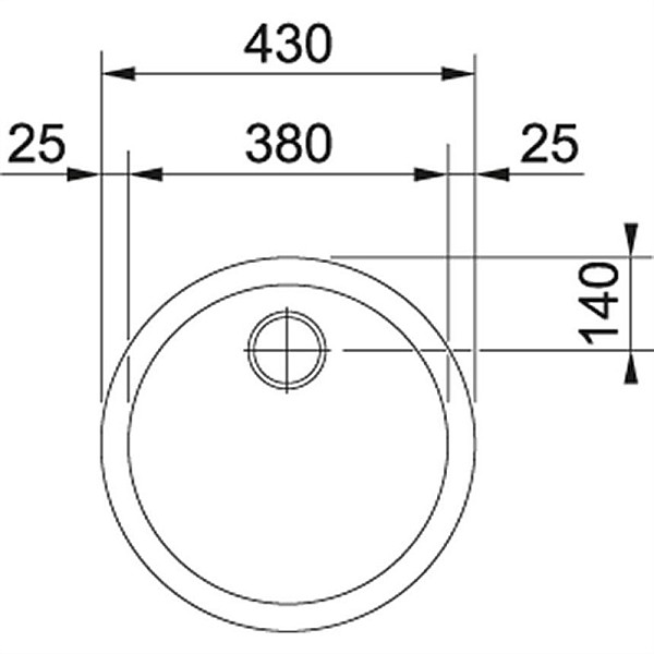 SINK RON 610-39 101.0714.972