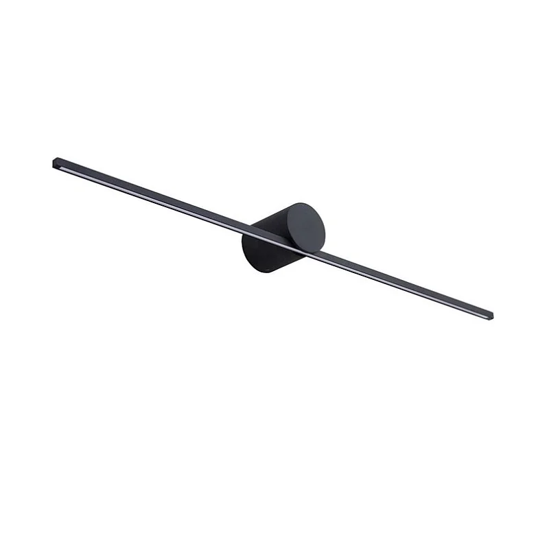 WALL LED LIGHT MODERN SLIM L IP44 BLACK