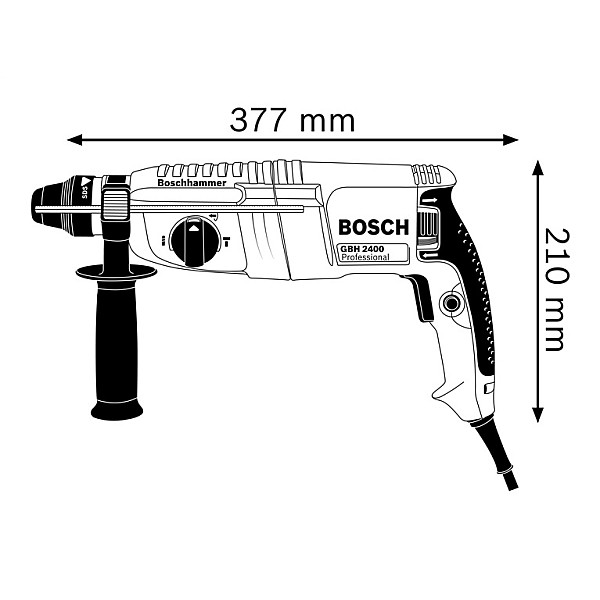 Perforatorius Bosch Professional GBH 240. 2.8 kg. 790 W