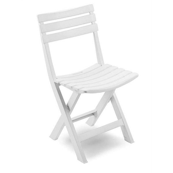 GARDEN CHAIR BIRKI WHITE 44X41X78CM