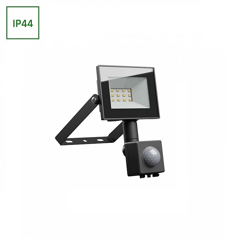 FLOODLIGH SENSOR 10W 230V NW IP44 BLACK